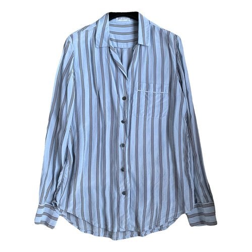 Pre-owned Equipment Silk Shirt In Blue