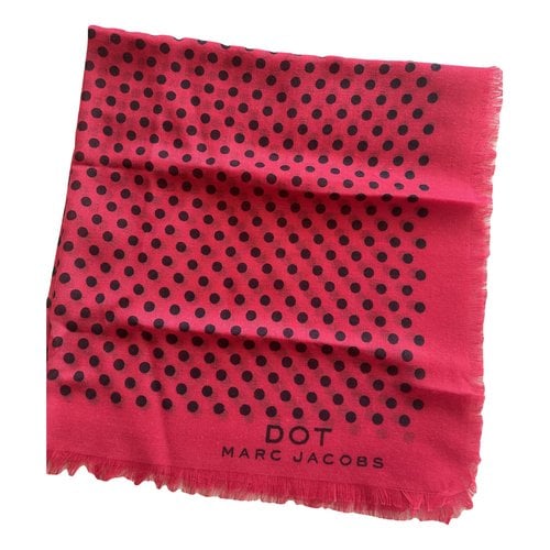 Pre-owned Marc Jacobs Silk Handkerchief In Red