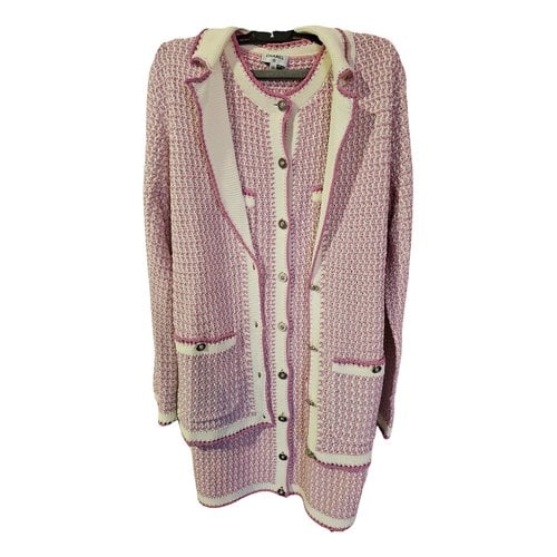 Pre-owned Chanel Cardigan In Pink