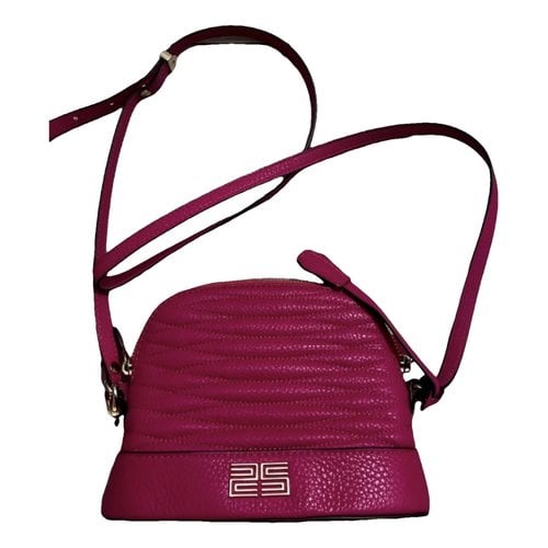 Pre-owned Sandro Leather Crossbody Bag In Pink