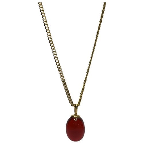Pre-owned Baccarat Yellow Gold Pendant In Red