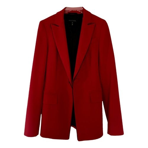 Pre-owned Escada Wool Jacket In Red