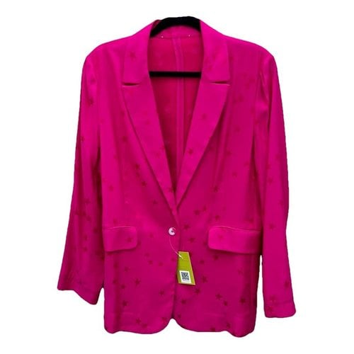 Pre-owned Equipment Silk Blazer In Pink