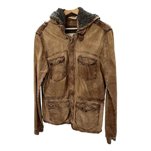 Pre-owned Giorgio Brato Leather Jacket In Brown