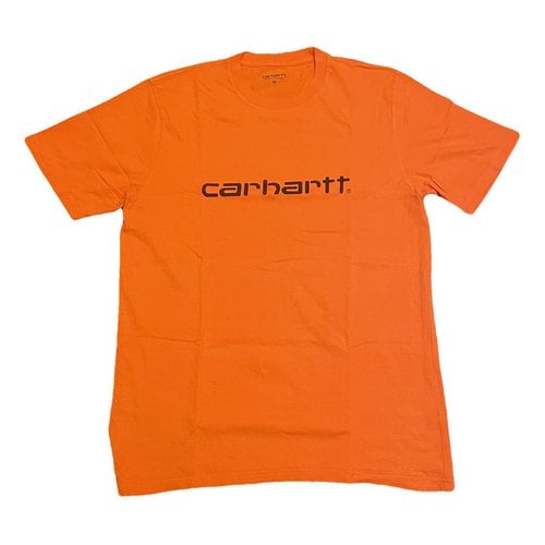 Pre-owned Carhartt T-shirt In Orange