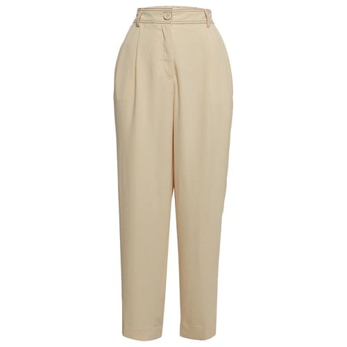Pre-owned See By Chloé Cloth Trousers In Ecru