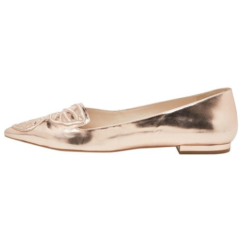 Pre-owned Sophia Webster Leather Flats In Metallic