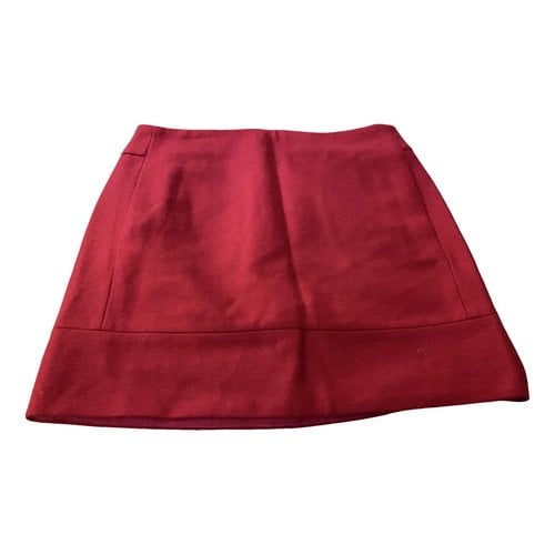 Pre-owned Jcrew Wool Mini Skirt In Pink