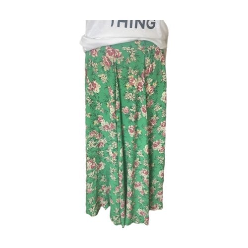 Pre-owned Zadig & Voltaire Maxi Skirt In Green