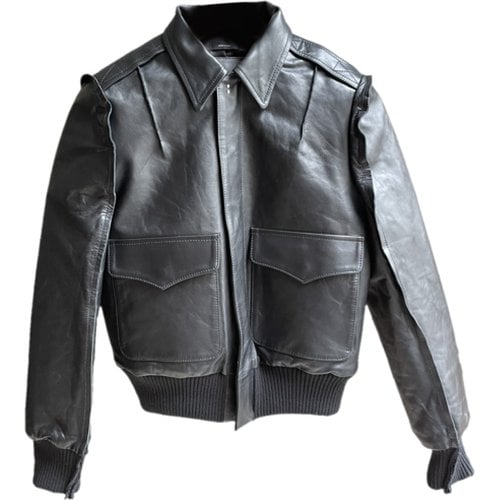 Pre-owned R13 Leather Jacket In Black