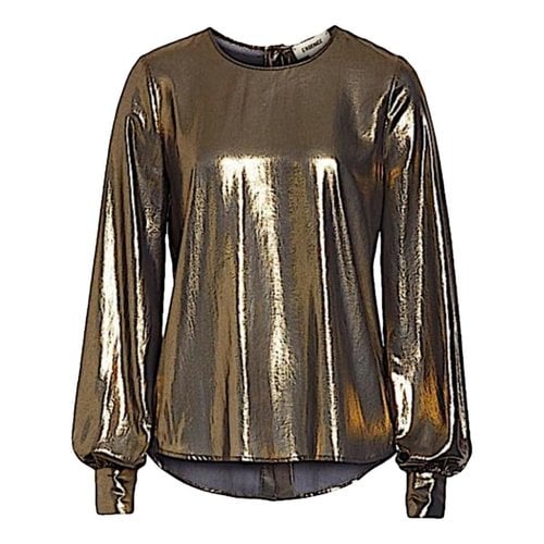 Pre-owned L Agence Blouse In Gold
