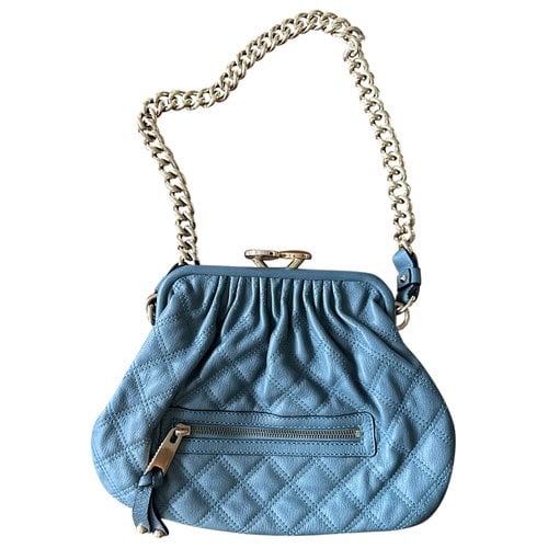 Pre-owned Marc Jacobs Stam Leather Handbag In Blue
