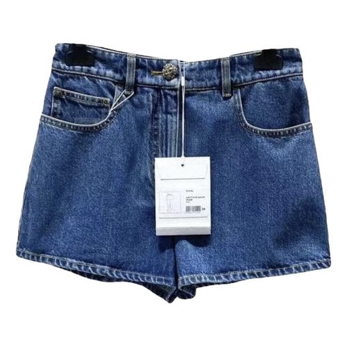 Pre-owned Chanel Mini Short In Blue