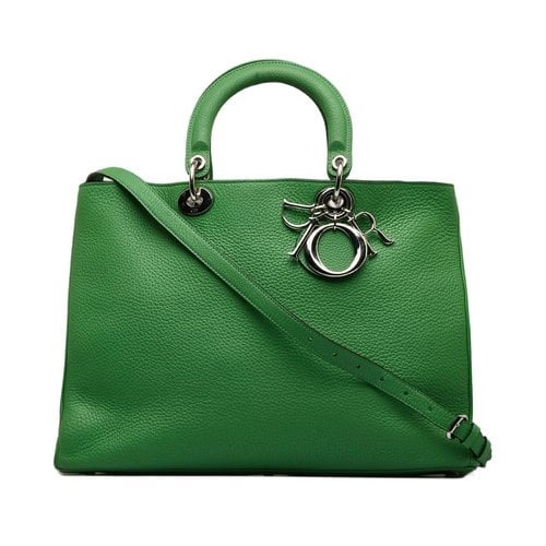 Pre-owned Dior Issimo Leather Crossbody Bag In Green