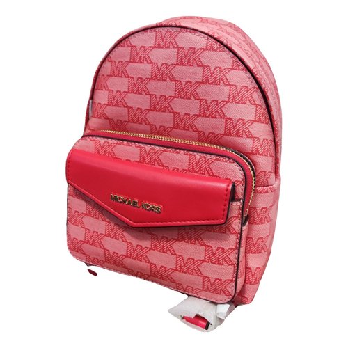 Pre-owned Michael Kors Backpack In Red