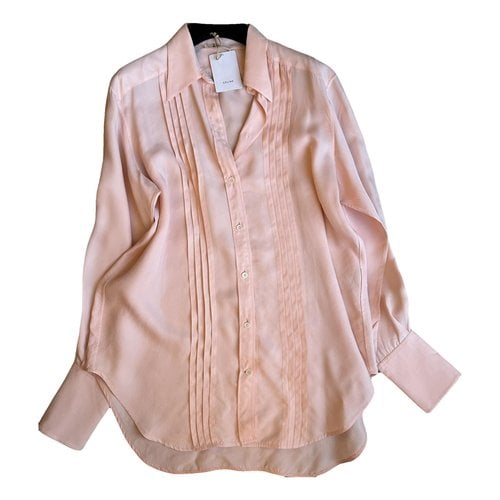 Pre-owned Celine Silk Shirt In Pink