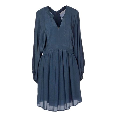 Pre-owned See By Chloé Silk Mini Dress In Blue