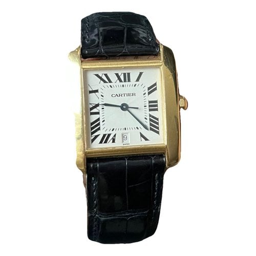 Pre-owned Cartier Tank Franã§aise Yellow Gold Watch In Other