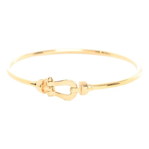 Pre-owned Fred Force 10 Yellow Gold Bracelet
