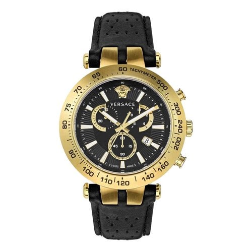 Pre-owned Versace Watch In Yellow