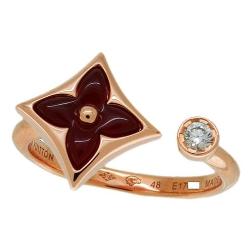 Pre-owned Louis Vuitton Pink Gold Ring