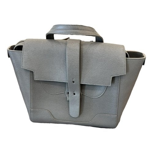 Pre-owned Senreve Leather Backpack In Grey