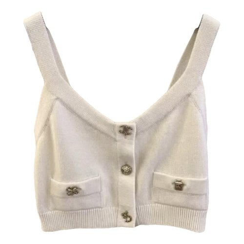 Pre-owned Chanel Cashmere Corset In White