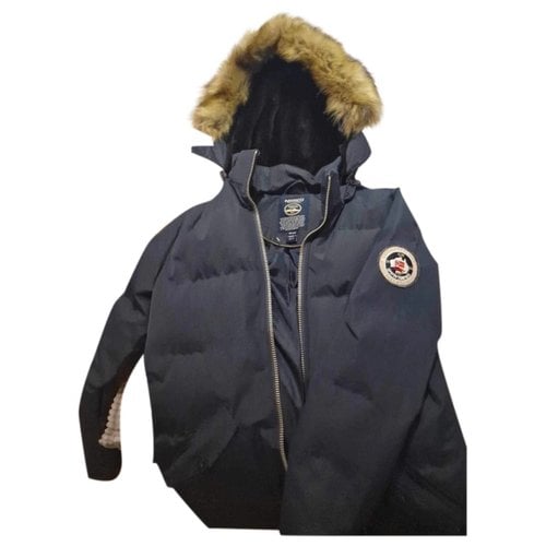 Pre-owned Geographical Norway Parka In Navy
