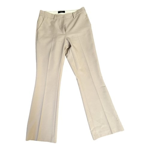 Pre-owned Seventy Slim Pants In Beige