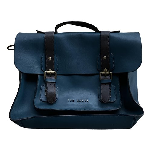 Pre-owned Ted Baker Leather Satchel In Green