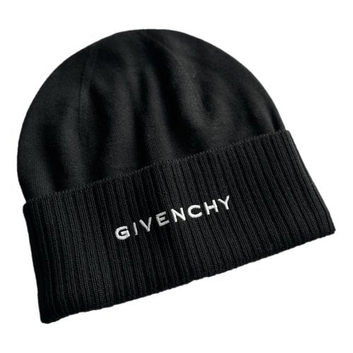 Pre-owned Givenchy Wool Hat In Black