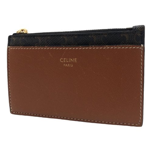 Pre-owned Celine Leather Small Bag In Brown