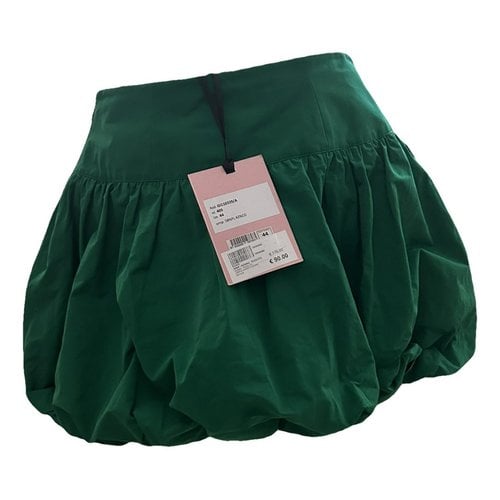 Pre-owned Gina Mini Skirt In Green