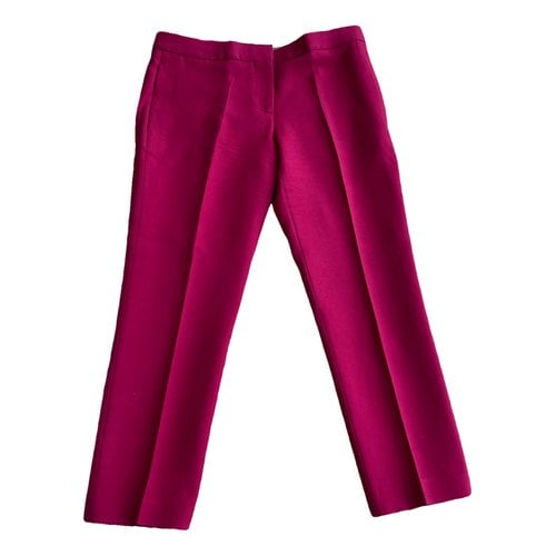 Pre-owned Alexander Mcqueen Wool Chino Pants In Pink