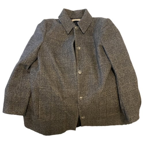 Pre-owned Nina Ricci Wool Coat In Grey