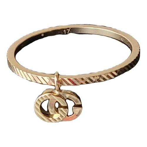 Pre-owned Gucci Yellow Gold Ring