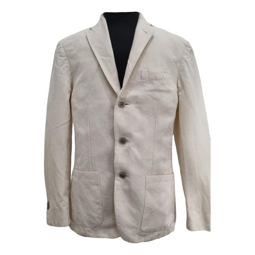Pre-owned Corneliani Jacket In White