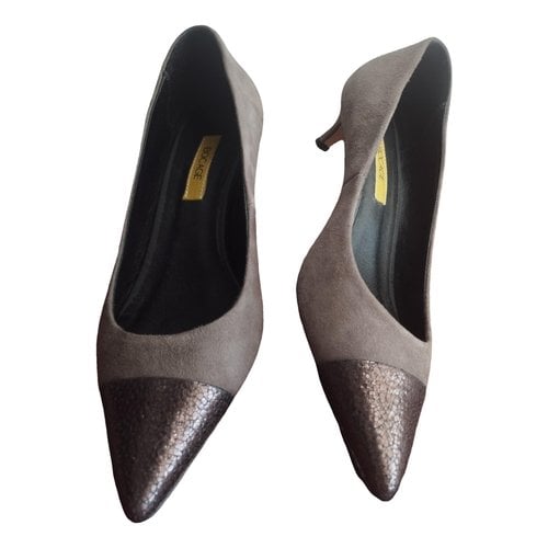 Pre-owned Bocage Leather Heels In Grey