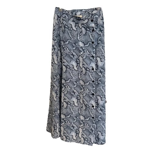Pre-owned Zadig & Voltaire Silk Skirt In Blue