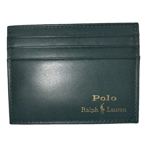 Pre-owned Polo Ralph Lauren Leather Small Bag In Green