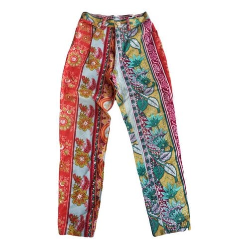 Pre-owned Moschino Straight Pants In Other