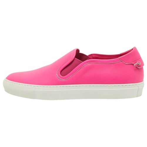 Pre-owned Givenchy Leather Trainers In Pink