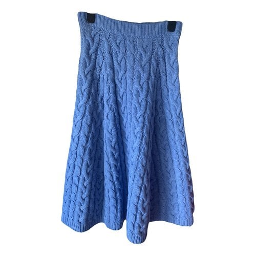 Pre-owned Brock Collection Cashmere Mid-length Skirt In Blue