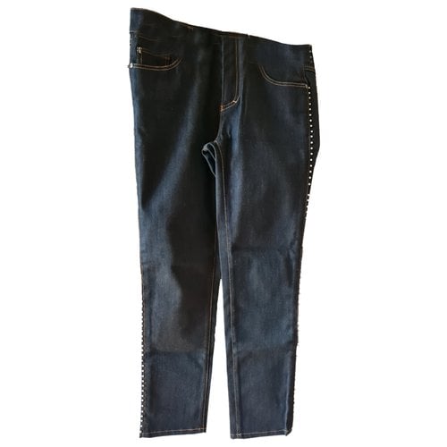 Pre-owned Alexander Mcqueen Straight Pants In Blue