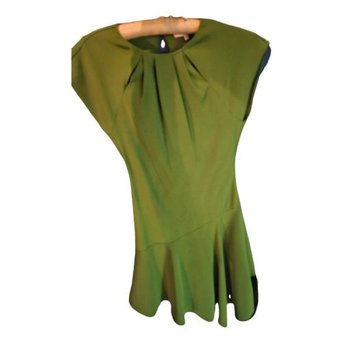 Pre-owned Reiss Mini Dress In Green