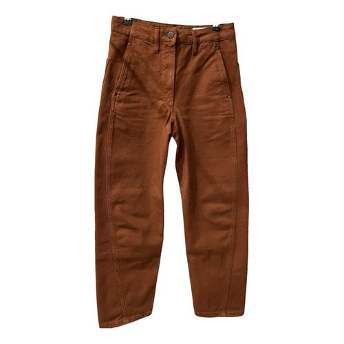 Pre-owned Lemaire Straight Pants In Red