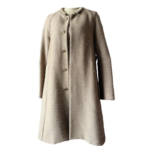 Pre-owned Marni Wool Coat In Camel