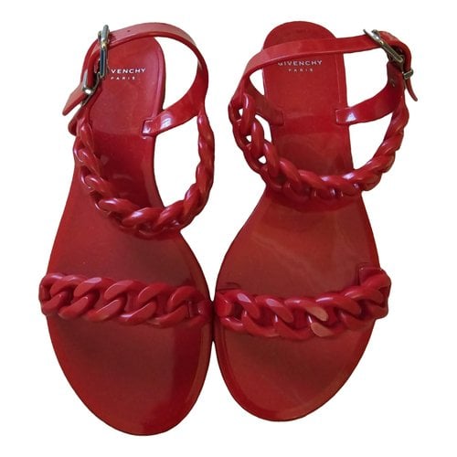 Pre-owned Givenchy Sandal In Red