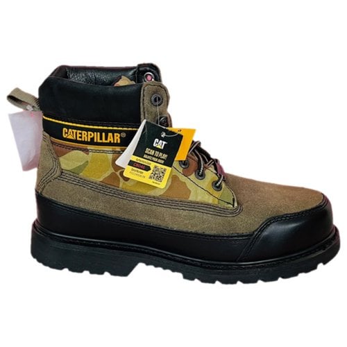 Pre-owned Caterpillar Boots In Khaki