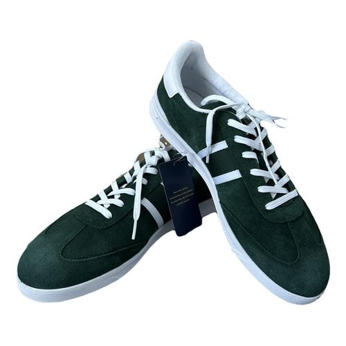 Pre-owned Polo Ralph Lauren Low Trainers In Green